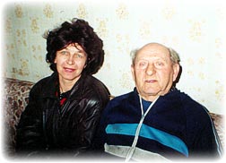 Lyudmila Nazarova-Metner, the head of WarmHome in Saran City with one of her clients
