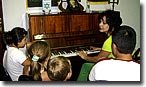 Children's vocal band is singing "Bashana" song